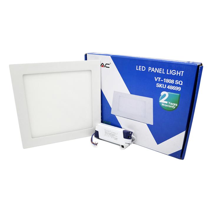 18W PANNELLO LED PREMIUM QUADRATO BIANCO CALDO 3000K