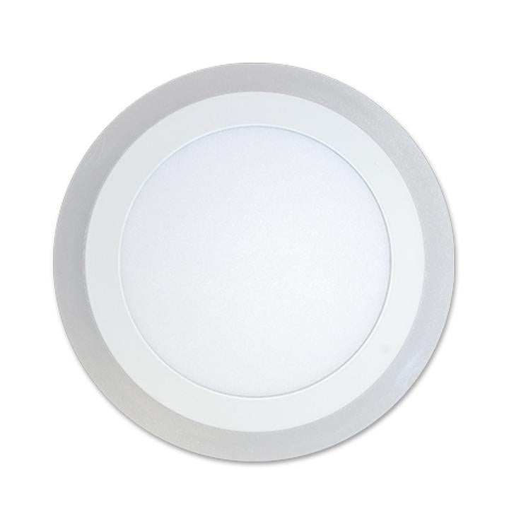 18W+3W PANNELLO LED MONTATO SUPERFICIE ROTONDO BIANCO CALDO 3000K