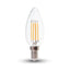 FILAMENTO LED CANDELA 4W E14 BIANCO NATURALE 4000K