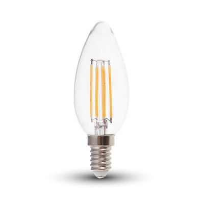 FILAMENTO LED CANDELA 4W E14 BIANCO NATURALE 4000K