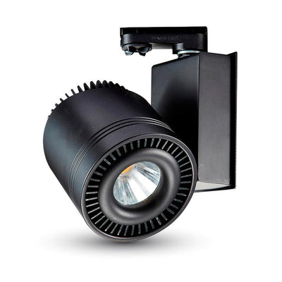 45W PROIETTORE A PISTA LED COB BORDO NERO BIANCO FREDDO 5000K