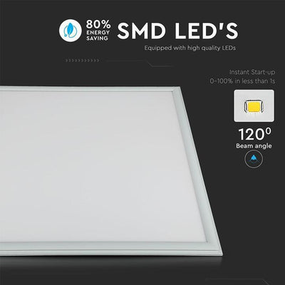 LED PANNELLO  45W 620 X 620 MM BIANCO NATURALE INCL. DRIVER 6PZ/SET 4500K