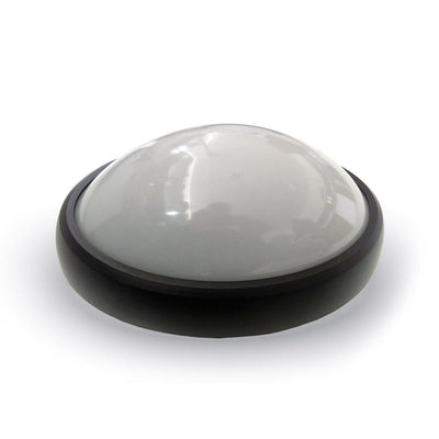 8W PLAFONIERA LED TONDA CORPO NERO BIANCO CALDO IP66 3000K