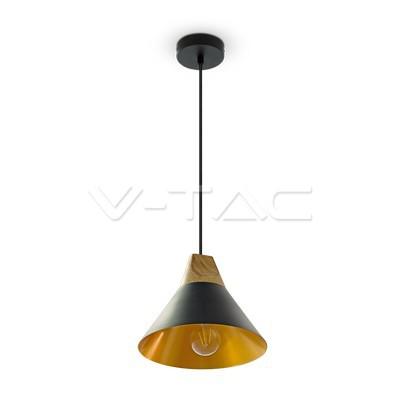 LAMPADARIO CON PORTALAMPADA ALLUMINIO NERO CHIARO