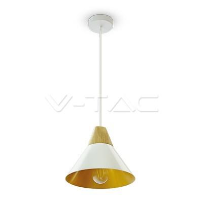 LAMPADARIO CON PORTALAMPADA ALLUMINIO BIANCO