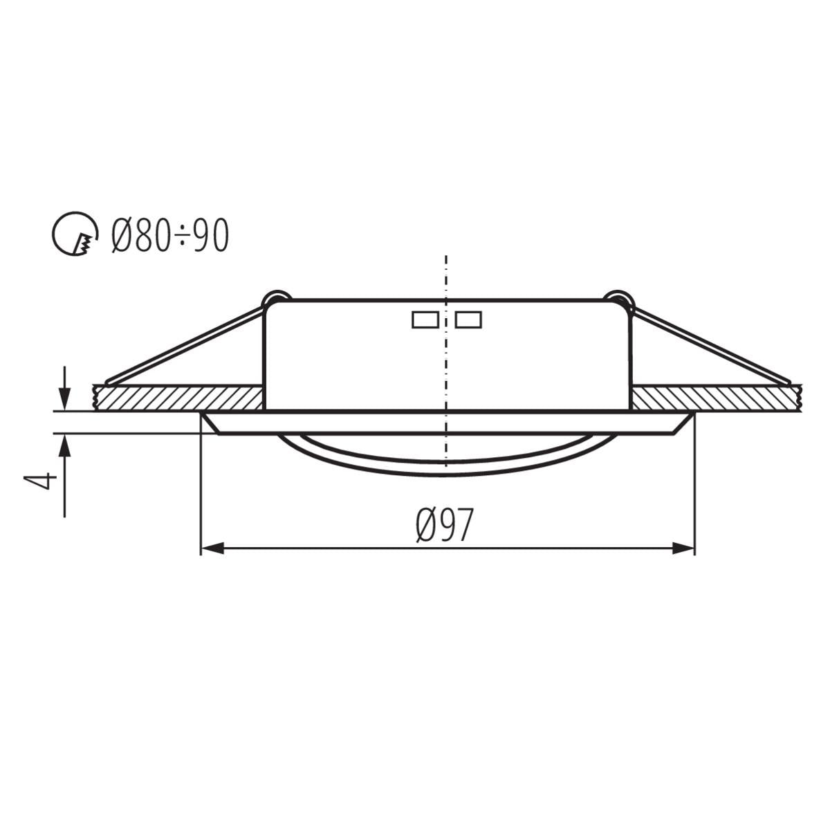 FARETTO DECORATIVO ARGUS CT-2115-BR/M - KANLUX