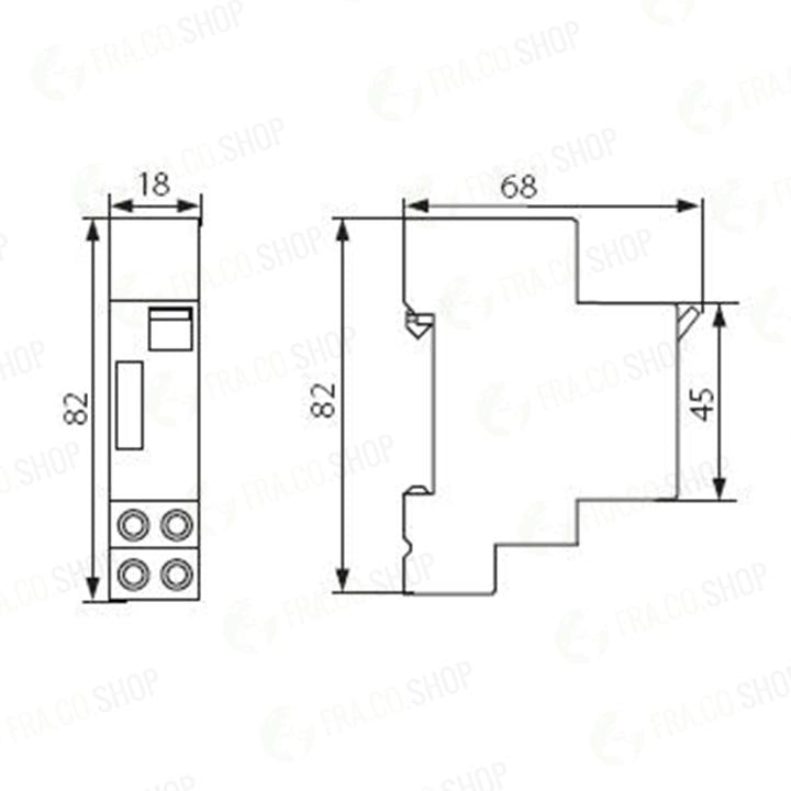 DISPOSITIVO AUTOMATICO PER LE SCALE PER BINARIO TH35 AS 1-7M - KANLUX