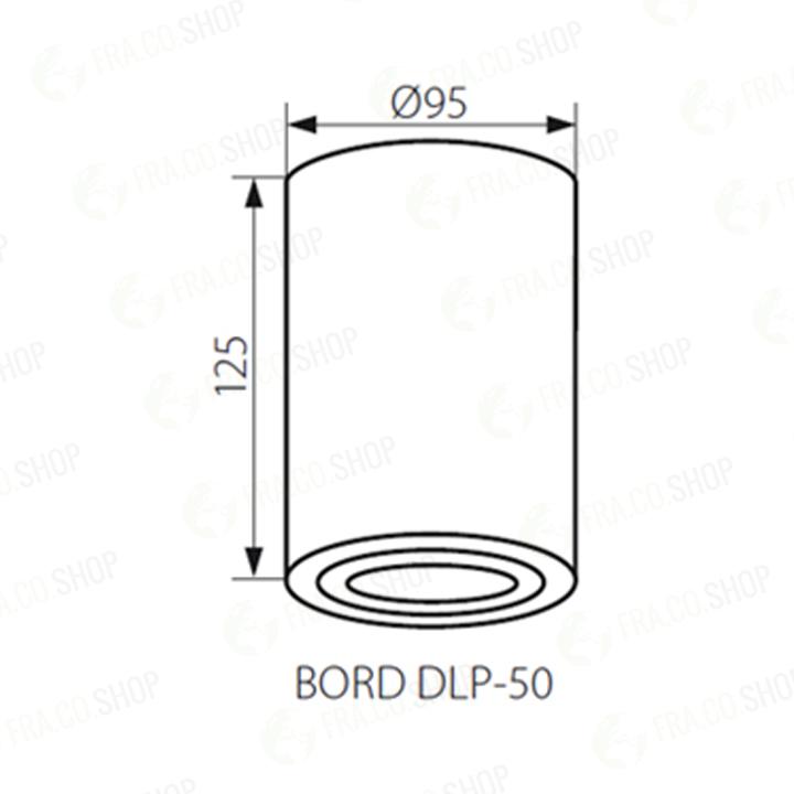 FARETTO DECORATIVO BORD DLP-50-AL - KANLUX