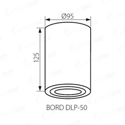 FARETTO DECORATIVO BORD DLP-50-AL - KANLUX