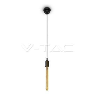 LAMPADARIO CON PORTALAMPADA BRONZO DORATO