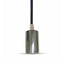 LAMPADARIO CON PORTALAMPADA CROMO DOME VIOLA CHIARO CAVO