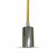 LAMPADARIO CON PORTALAMPADA CROMO DOME GIALLO CHIARO CAVO