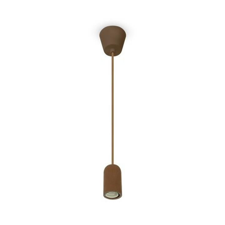 LAMPADARIO CON PORTALAMPADA CALCESTRUZZO MARRONE CHIARO