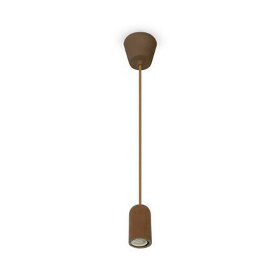 LAMPADARIO CON PORTALAMPADA CALCESTRUZZO MARRONE CHIARO
