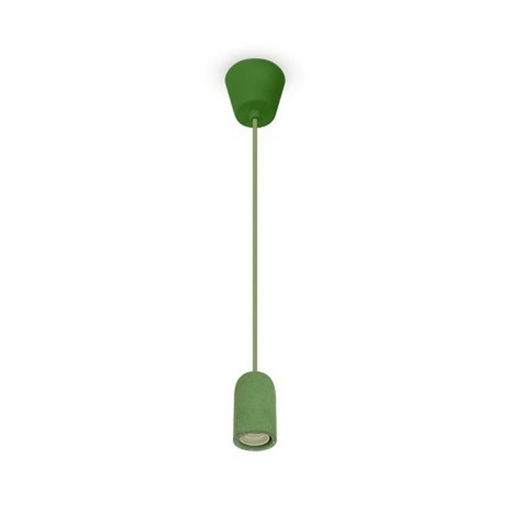 LAMPADARIO CON PORTALAMPADA CALCESTRUZZO VERDE
