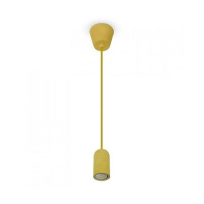 LAMPADARIO CON PORTALAMPADA CALCESTRUZZO GIALLO