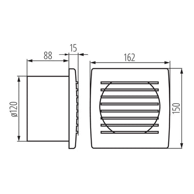 ASPIRATORE CYKLON EOL120P - KANLUX