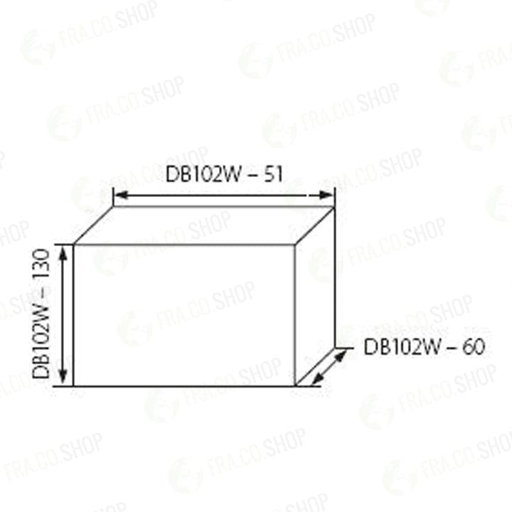 CENTRALINO SUPERFICIALE IP30 SERIE DB DB102W 1X2P/SM - KANLUX