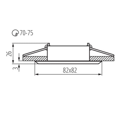 FARETTO DECORATIVO EVIT CT-DTL50-AL - KANLUX