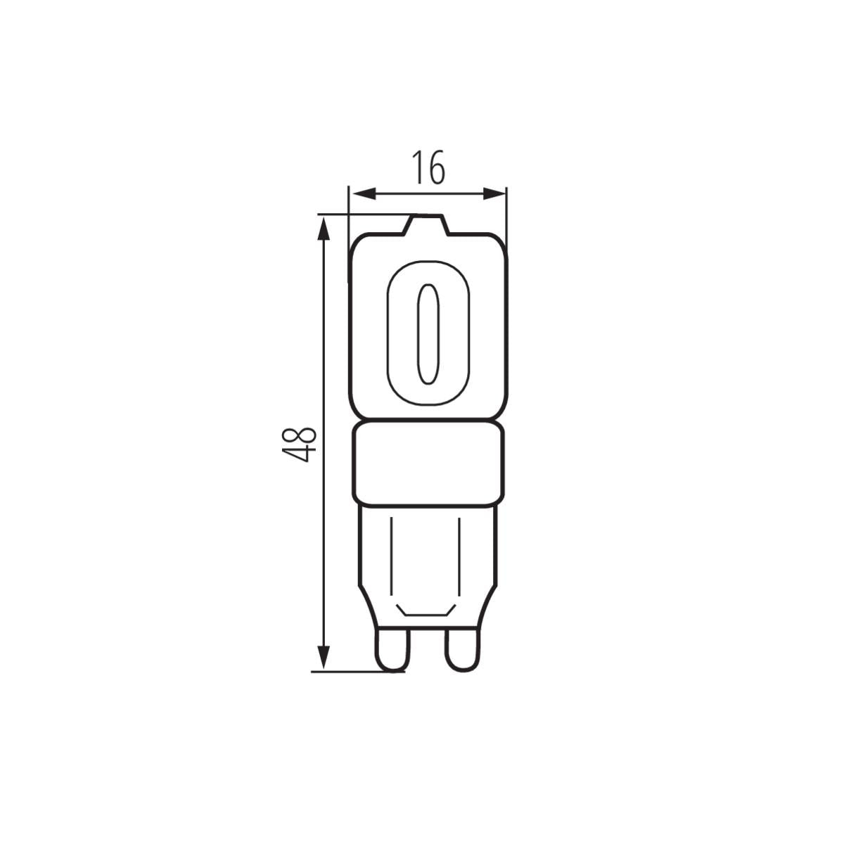 LAMPADINA LED GIO LED G9-WW - KANLUX
