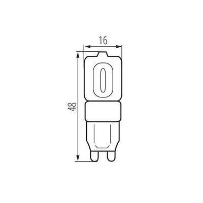 LAMPADINA LED GIO LED G9-WW - KANLUX