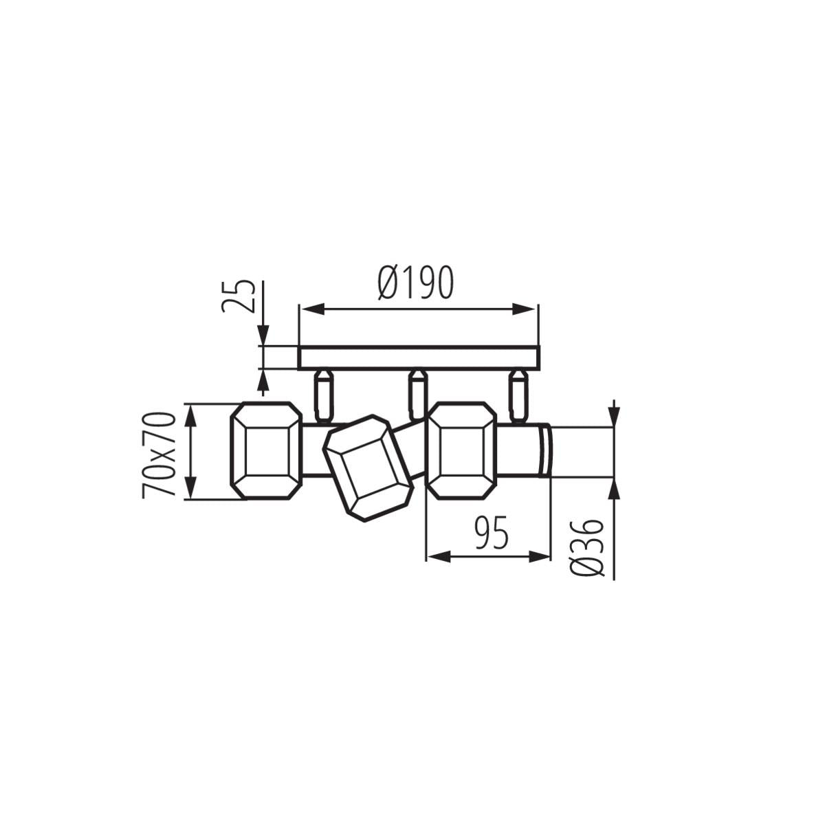 LAMPADA DA PARETE-SOFFITTO GLASO EL-3O - KANLUX