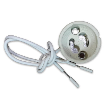 GU10 ATTACCO CERAMICA, DOTATO DI CAVO RIVESTITO IN SILICONE 5 PZ