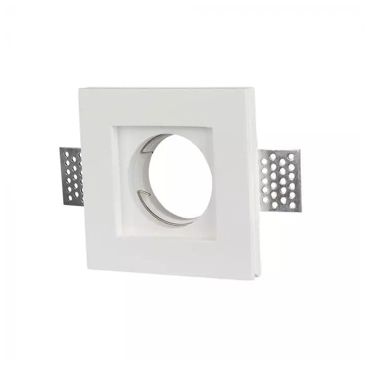 GU10 CORPO QUADRATO GESSO BIANCO 100 X 100 MM