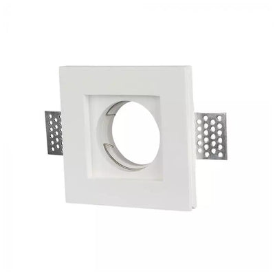 GU10 CORPO QUADRATO GESSO BIANCO 100 X 100 MM