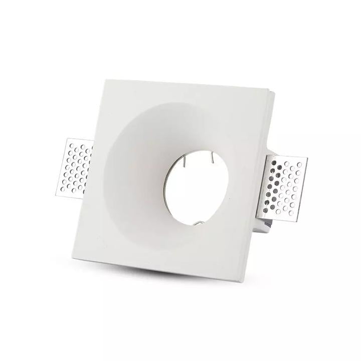 GU10 CORPO GESSO QUADRATO BIANCO
