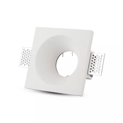 GU10 CORPO GESSO QUADRATO BIANCO