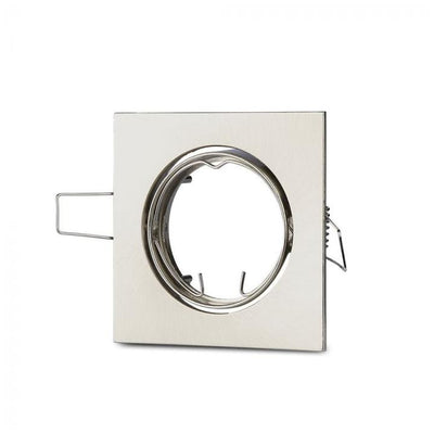 GU10 CORPO QUADRATO REGOLABILE SATIN NICKEL