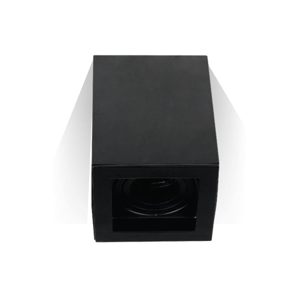 GU10 ADATTATORE PER FARETTI QUADRATO NERO