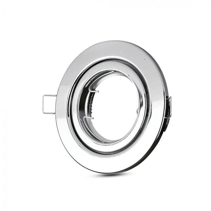 ADATTATORE PER FARETTI GU10 ROTONDO CHROME