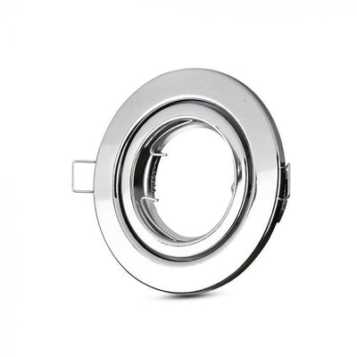 ADATTATORE PER FARETTI GU10 ROTONDO CHROME