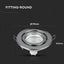 ADATTATORE PER FARETTI GU10 ROTONDO CHROME