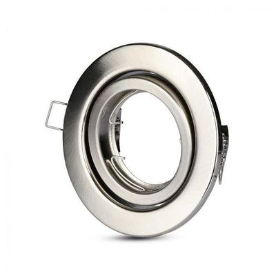 ADATTATORE PER FARETTI GU10 ROTONDO REGOLABILE SATIN NICKEL