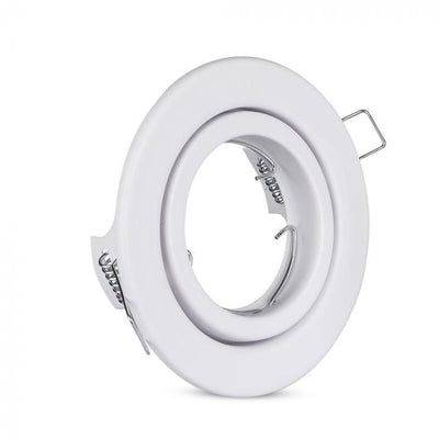 ADATTATORE PER FARETTI GU10 ROTONDO REGOLABILE BIANCO