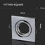 ADATTATORE PER FARETTI GU10 QUADRATO CHROME
