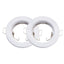 GU10 ROTONDO CORPO FARETTO BIANCO 2 PZ/SCATOLA