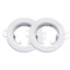GU10 ROTONDO CORPO FARETTO BIANCO 2 PZ/SCATOLA