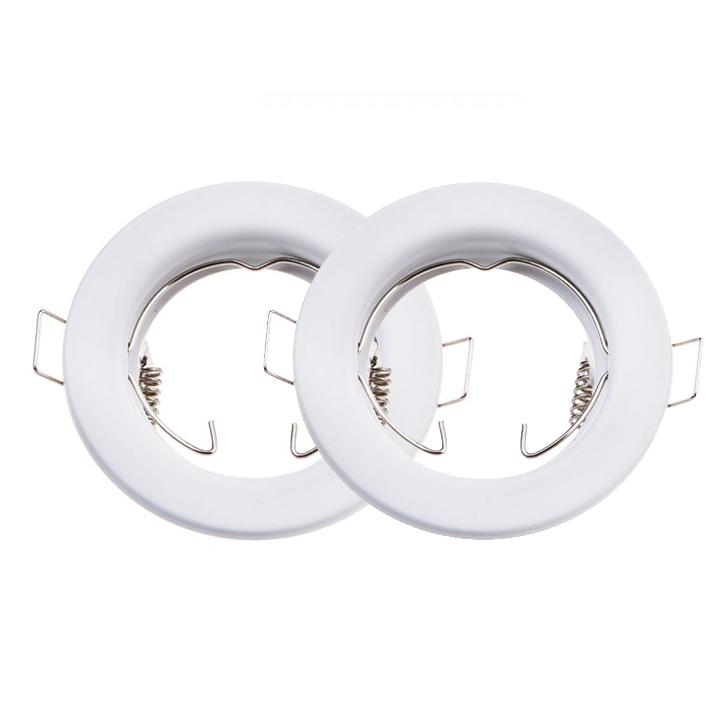 GU10 ROTONDO CORPO FARETTO BIANCO 2 PZ/SCATOLA