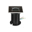 PORTAFARETTO DA INTERRAMENTO CON CORPO IN ACCIAO GU10 NERO QUADRATO IP65
