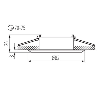 FARETTO DECORATIVO GWEN CT-DTO50-B - KANLUX