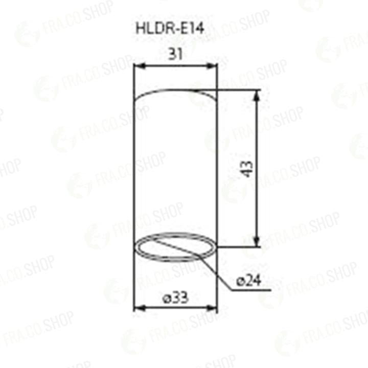 PORTALAMPADA  HLDR-E14 - KANLUX