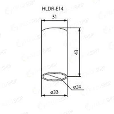 PORTALAMPADA  HLDR-E14 - KANLUX
