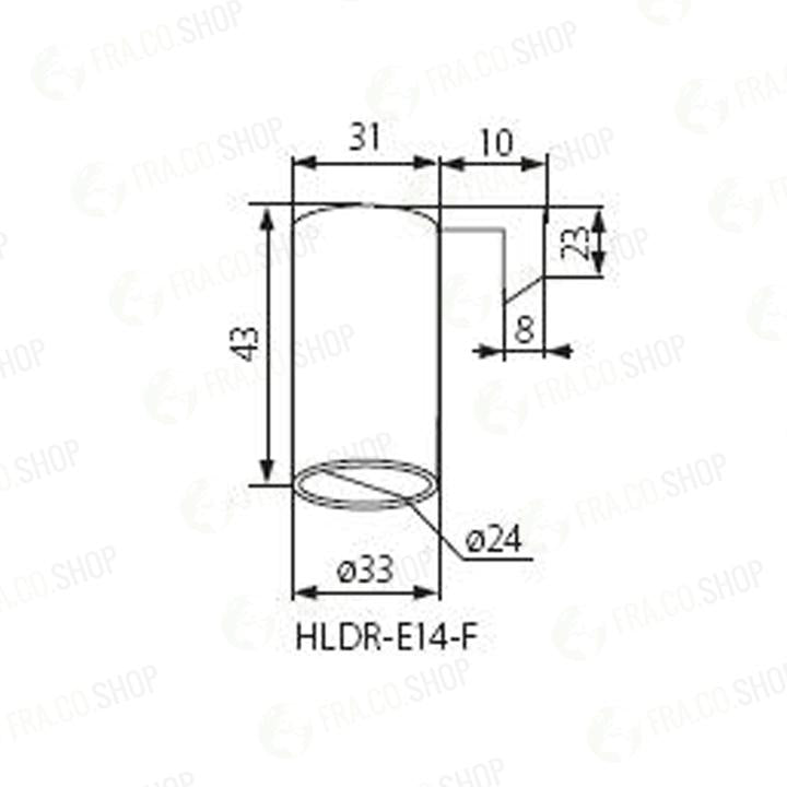 PORTALAMPADA  HLDR-E14-F - KANLUX