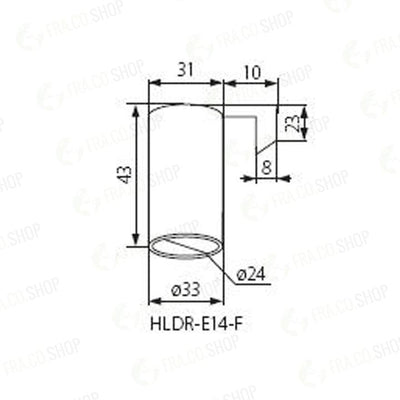 PORTALAMPADA  HLDR-E14-F - KANLUX
