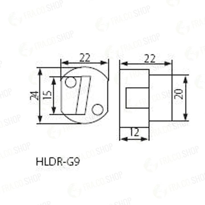 PORTALAMPADA  HLDR-G9 - KANLUX