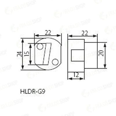 PORTALAMPADA  HLDR-G9 - KANLUX